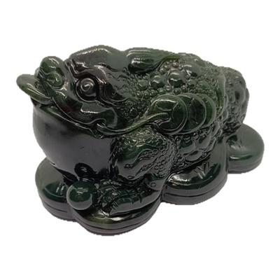 玉蟾蜍招财聚财金蟾风水摆件