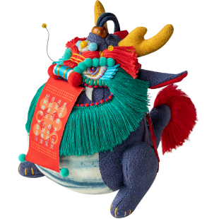 王的手创 东方青龙2026手工刺绣DIY材料包香囊挂件玩偶非遗礼盒