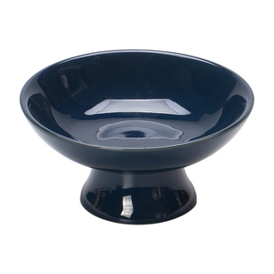 中式茶点盘高脚点心盘糕点盘陶瓷青花瓷茶碟干果盘古风订婚台摆盘