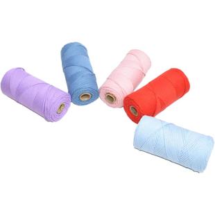 rlk空心棉毛线圆股中粗简单线手工diy钩针编织包包帽子拖鞋材料包