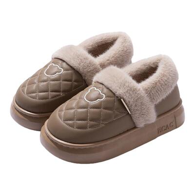 防水包跟棉拖鞋男款加厚冬季外穿