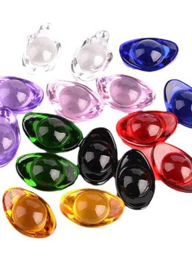 彩色元宝水晶乔迁送礼桌面七彩元宝招财摆件彩色乔迁餐厅送礼桌面