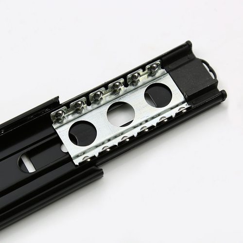 4寸5寸6寸寸橱柜静音三节抽屉抽屉轨道导轨滑轨三折超短8超短滚珠