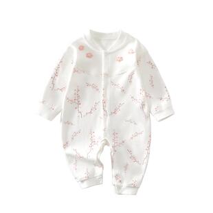 婴儿衣服春季连体衣66码春天婴幼儿宝宝内衣贴身纯棉a类3春装女宝