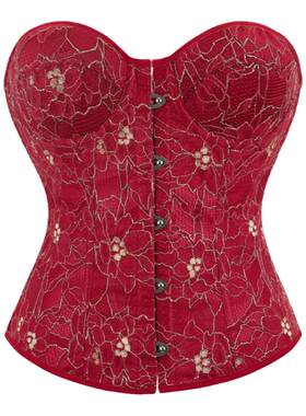塑身衣无肩带鱼骨上衣corset马甲