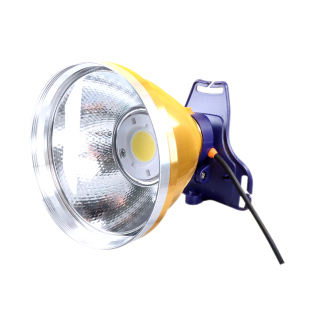 外接电瓶式12 24V散光头灯户外LED强光黄光大光斑泛光208