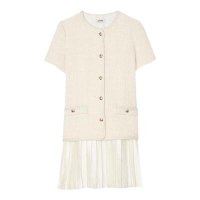 SANDRO女装时尚法式百褶连衣裙