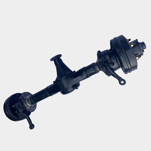 电动转向前驱载重桥工程后桥四驱底盘改装五孔传动轴液压制动车桥