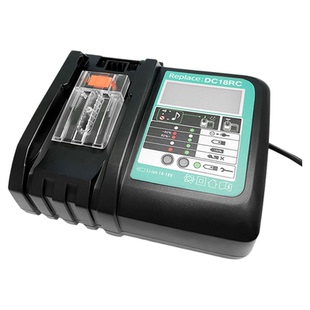 全新适用Makita牧田14.4V-18V电动工具锂电池充电器 DC18RC3A带屏