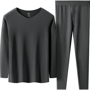 七匹狼秋衣秋裤套装男士保暖内衣德绒发热冬季潮流无痕加绒打底衫