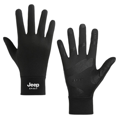 jeep冬季骑车保暖滑雪手套内胆男