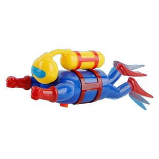 玩具上链潜水员公仔戏水人发条游泳爱洗澡抖音网红趣味潜水艇男孩