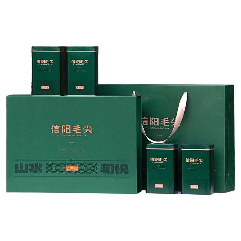 信阳毛尖绿茶一级春茶送人礼盒装