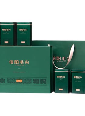 信阳毛尖绿茶一级春茶送人礼盒装