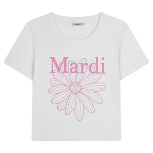 MARDI官方正品雏菊时尚辣妹风短袖T恤短款修身上衣女25年夏新款