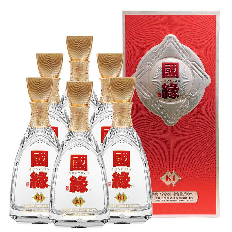 42度今世缘K1白酒500mL*6整箱