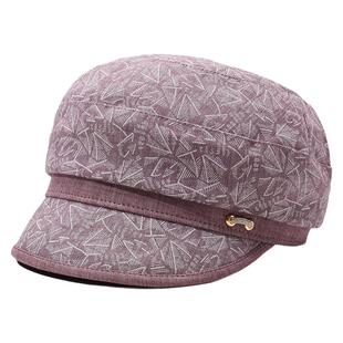 中老年人帽子女春秋天妈妈鸭舌帽新款老人奶奶老太太薄款休闲布帽