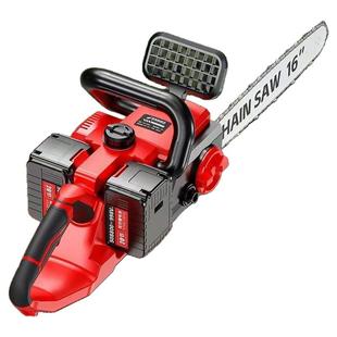 双驱动伐木锯充电式电锯家用手持大功率锂电池大容量链条锯树神器