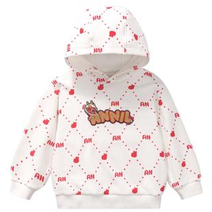 【商场同款】安奈儿童装男童女童卫衣秋休闲XM411668