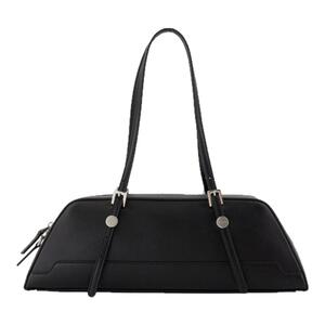 玛尼 Marni Duffle 单肩包 皮质 黑色