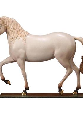 京铜纯铜骏马摆件高档家居装饰品