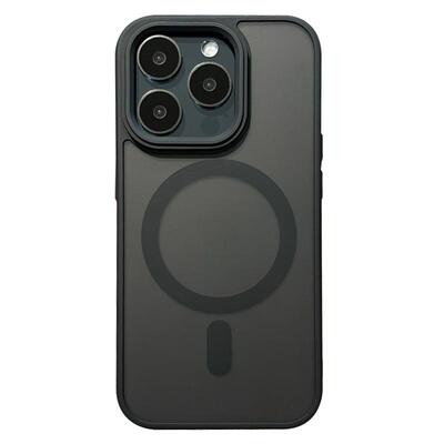 ins磨砂磁吸无线充电透明手机壳