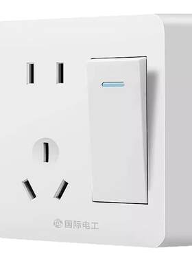 国际电工86型明装明线墙壁插座