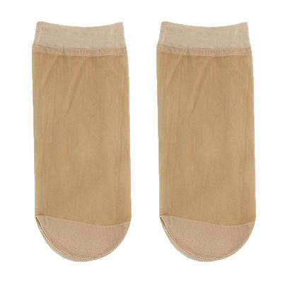 10双装夏季薄款短袜包芯丝黑肉色