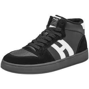 热风男鞋2025年冬季新款男士加绒增高厚底高帮鞋保暖百搭休闲鞋子