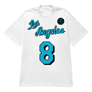 外贸尾货洛杉矶科比篮球明星宽松230克重磅纯棉短袖