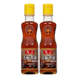 25年11月新货鲁花芝麻香油180ml*2压榨麻油小瓶食用油凉拌菜调味