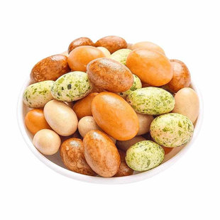 多彩豆鱼皮花生米日本豆老式花生多味脆皮小吃年货零食批发下酒菜