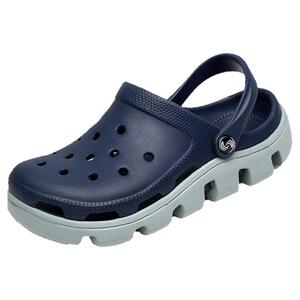 2025夏季洞洞鞋男士防滑沙滩鞋女软底学生厚底外穿海边凉拖加大码