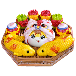 马年暴富花样馍馍胶东花饽饽纯手工山东花样大馒头新过年面点礼盒