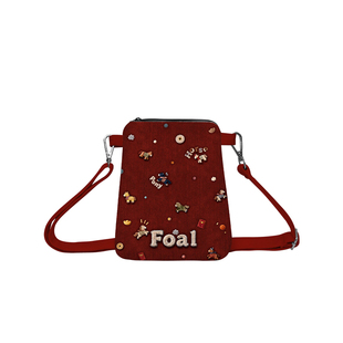 奥松原创发财小马驹新年礼物伴手礼文创斜挎手机包红色小巧腰包袋