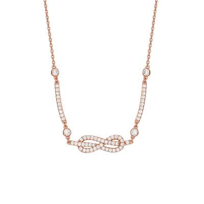 阿玛尼女士玫瑰金色项链