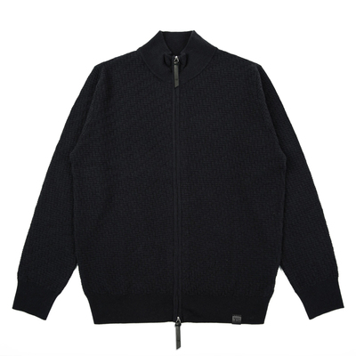 巴米欧男士立领锁温羊毛毛衣