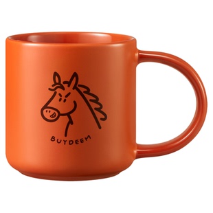 【马年上新】北鼎陶瓷马克杯大容量杯子高颜值水杯咖啡杯杯盖勺子