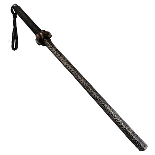 冷兵器实心钢鞭大威力手工实心钢锏成人实战短棍车载破窗防身自卫