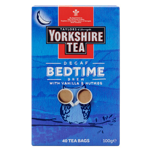 英国泰勒茶yorkshire Tea 约克夏晚安红茶脱咖啡因茶低因茶茶包
