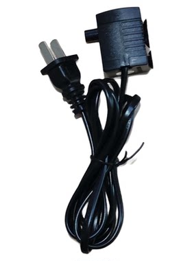 工艺品喷泉鱼池配件2W2.5W3W5W静音耐用水泵循环12彩灯雾化加湿器
