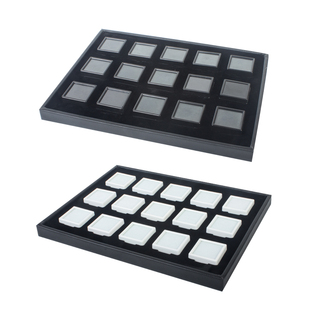 亚克力塑料裸石盒 展示托盘 珠宝石戒面首饰品盒彩宝盒钻石展示盘