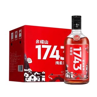 会稽山 绍兴黄酒1743花雕酒陈酿老酒糯米酒 老酒 500mL 6瓶整箱装