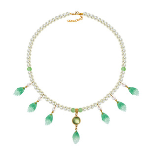 原创手工宝宝古风项链女童汉服配饰儿童中国风软璎珞长流苏平安锁