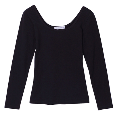 低领秋冬加绒加厚修身风打底衫