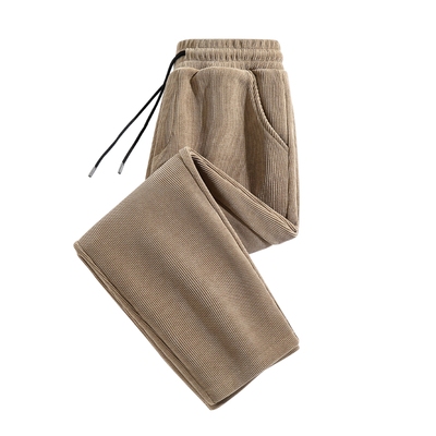 雪尼尔加绒裤子男秋冬季男裤