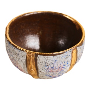 盈德堂雪花原矿主人杯办公室家用描金茶杯茶室创意功夫茶具茶器