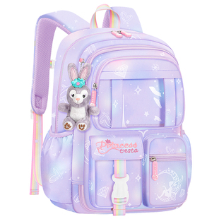 小学生书包大容量减负女生一年级三到六儿童3护脊女孩二轻便减压6