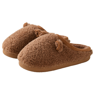 买一送一棉拖鞋男女情侣冬季保暖加绒加厚居家用室内防滑毛毛棉拖