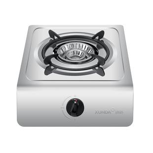 迅达单头燃气灶煤气罐专用灶台式家用单灶不锈钢猛火灶液化气灶T1
